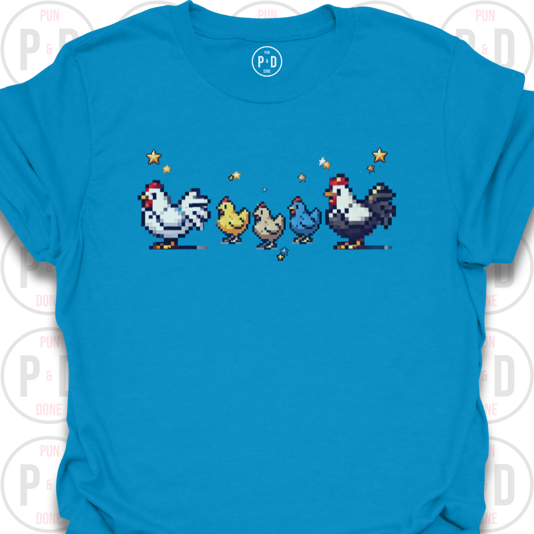 8-Bit Chickens, T-Shirt