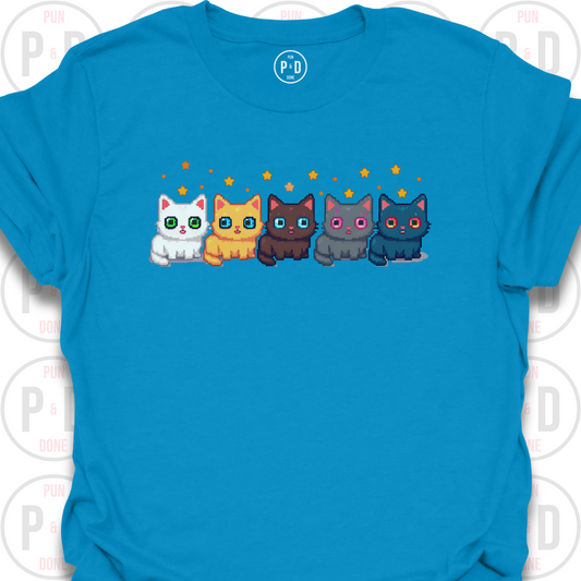 8-Bit Cats, T-Shirt