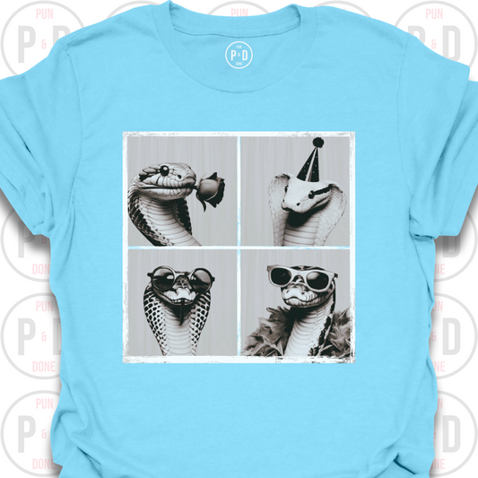 Retro Photobooth Snakes, T-Shirt