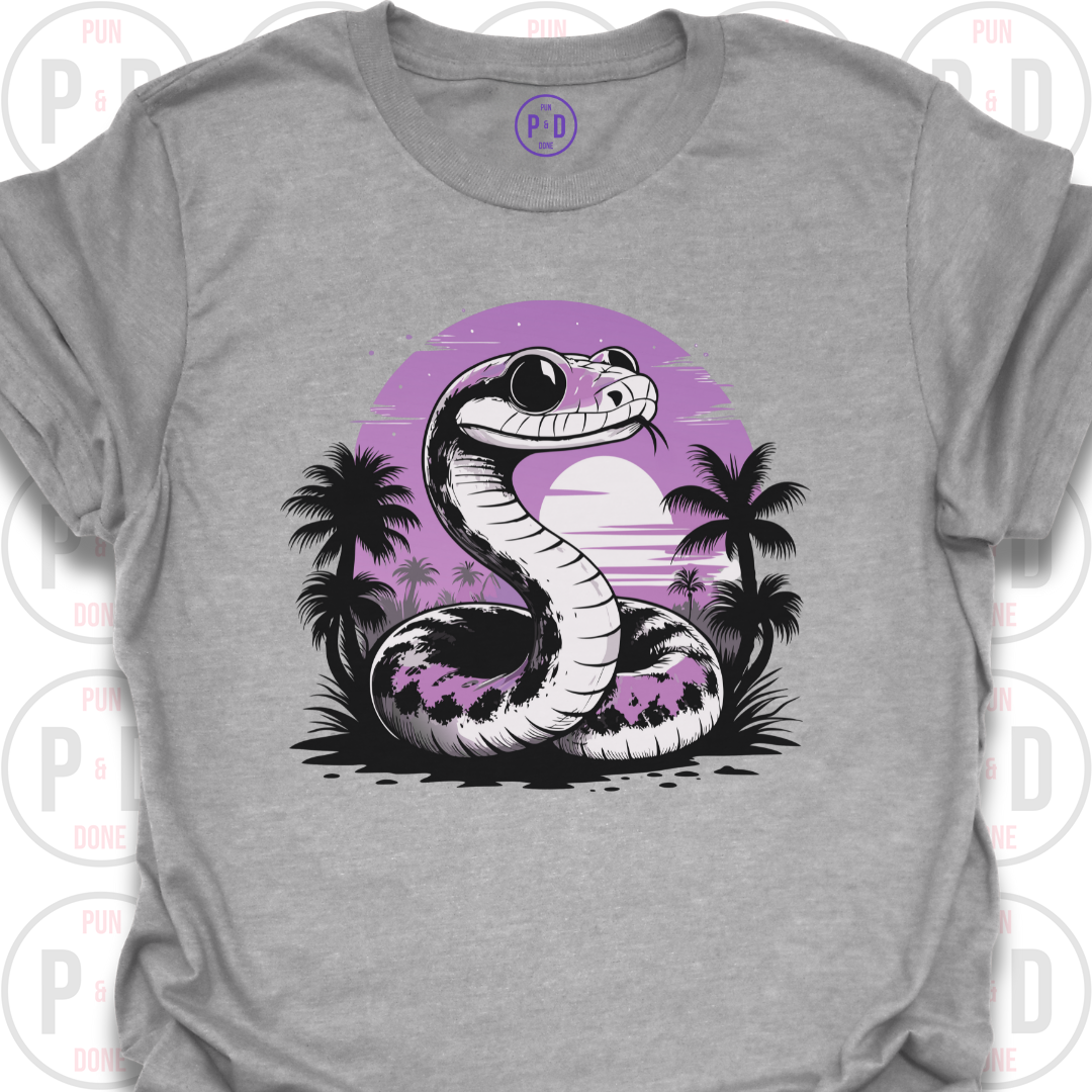 Snake Retro Sunset, T-Shirt
