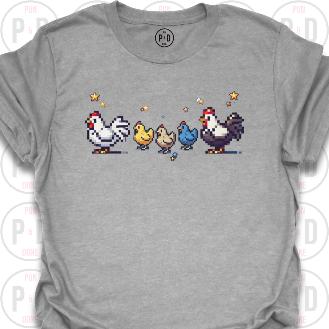 8-Bit Chickens, T-Shirt