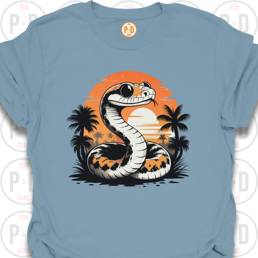 Snake Retro Sunset, T-Shirt