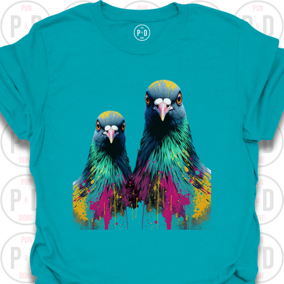 Punk Splash Pigeon, T-Shirt