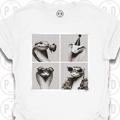 Retro Photobooth Snakes, T-Shirt