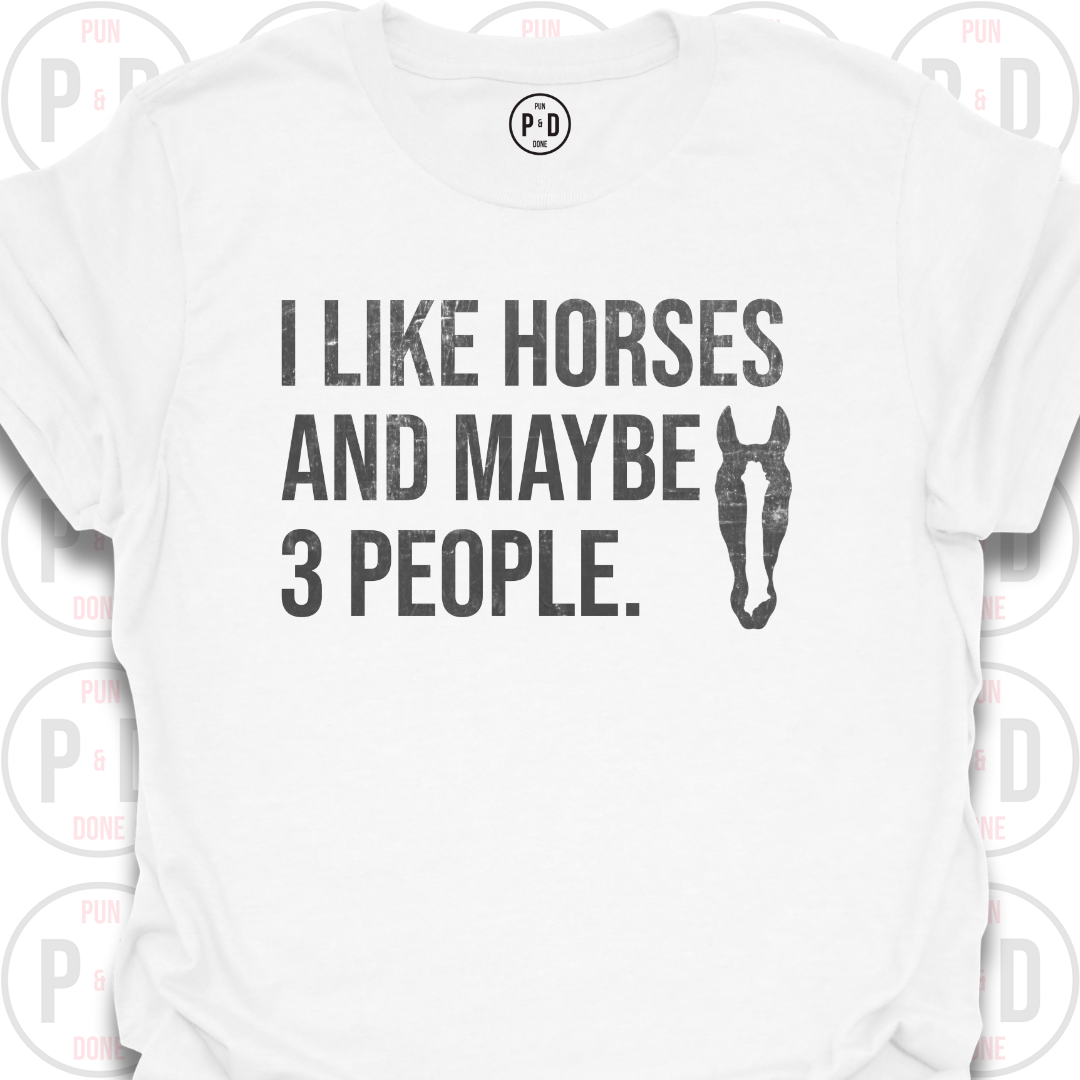 Horses and Maybe 3 People, 2D, T-Shirt (Distressed)