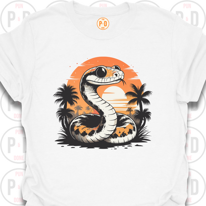 Snake Retro Sunset, T-Shirt