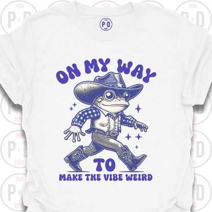 Make The Vibe Weird, Frog, T-Shirt